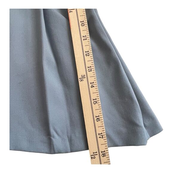 Divided by H&M Women’s Size 14 Slate Blue Pleated Mini Skirt A-Line Hip Zip Y2K - Picture 8 of 8